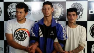 Da esquerda para a direita: Wesley, Caio e Moisés